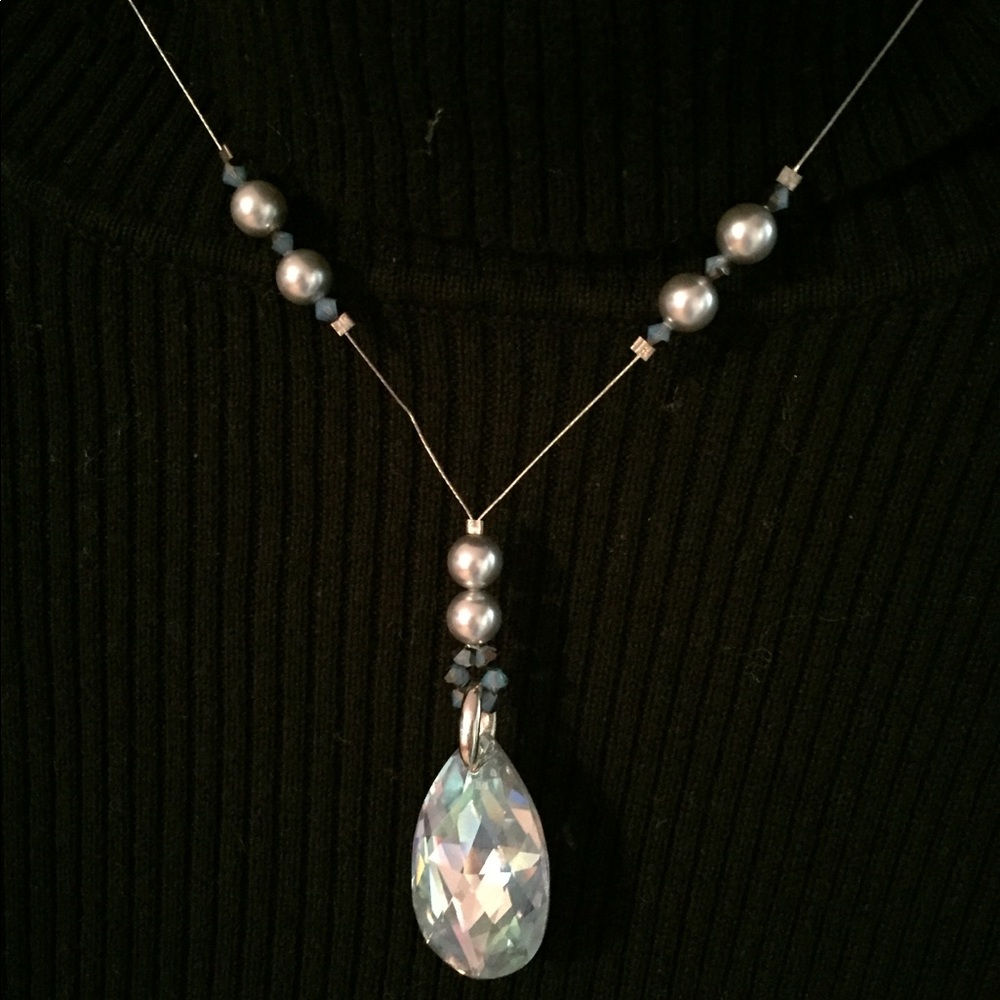 Swarovski Crystal and faux pearl necklace